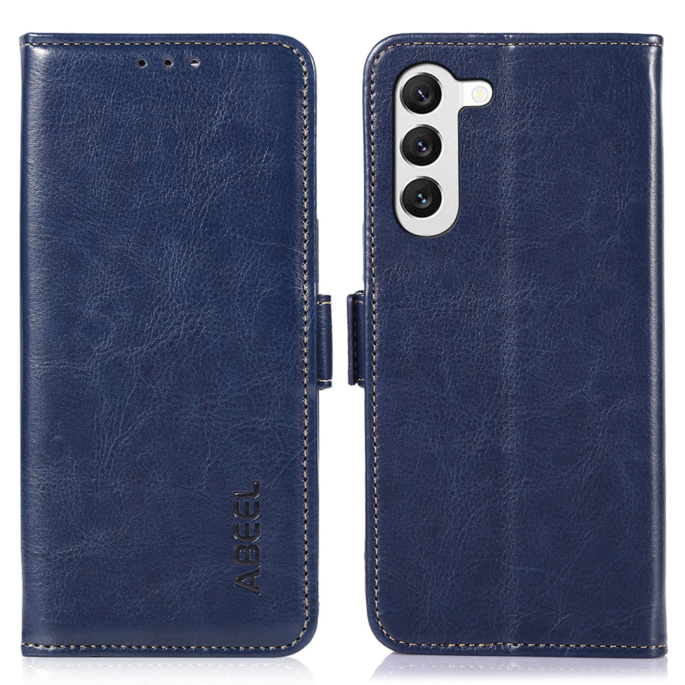 ABEEL til Samsung Galaxy S22 5G pungholder telefonetui PU læder Crazy Horse Texture Cover ABEEL til Samsung Galaxy S22 5G pungholder telefonetui PU læder Crazy Horse Texture Cover